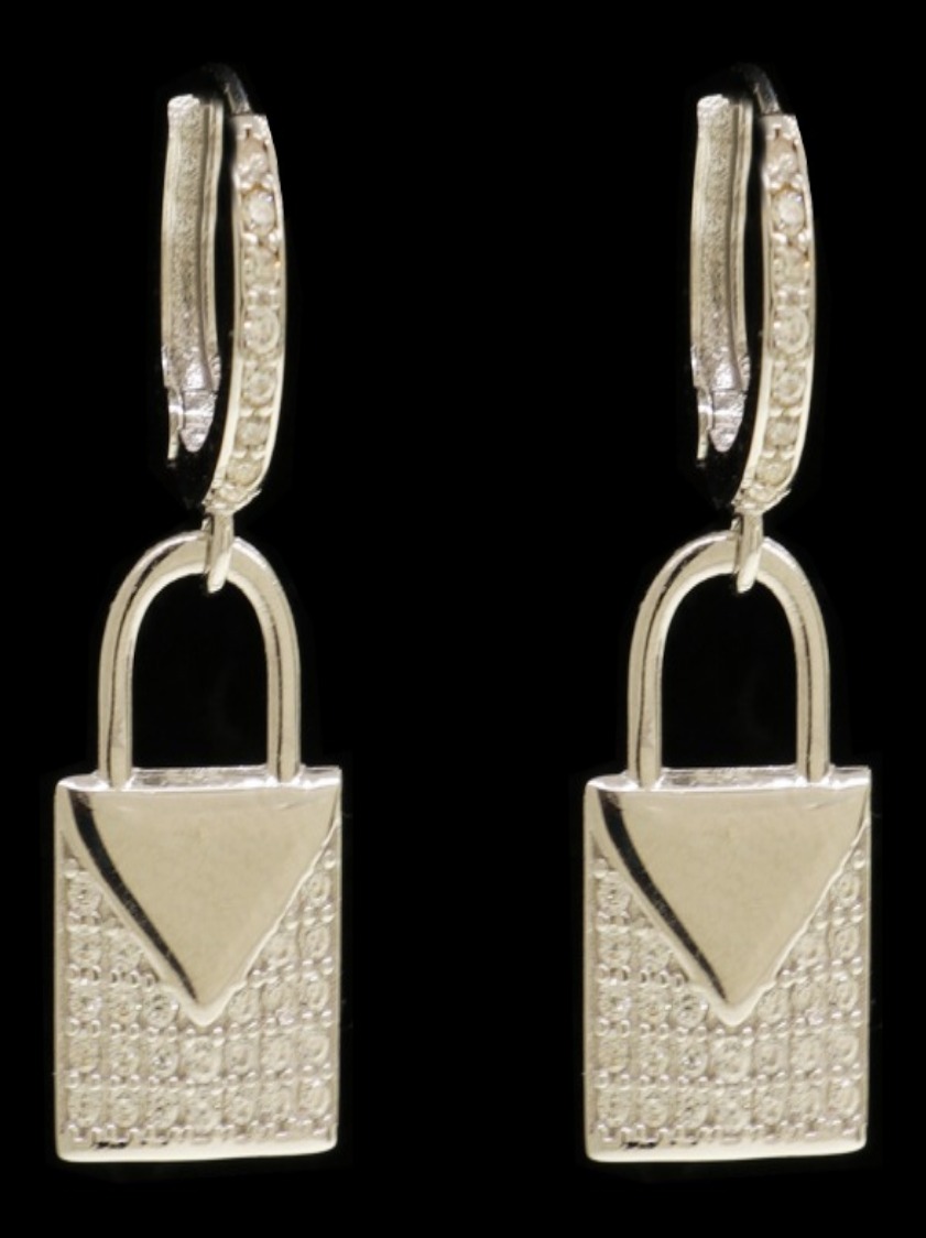 18K White Gold Earrings